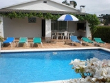 VillaPALOMAS with pool, located in the urbanization of La Creu de Lloret 5 km from Lloret de Mar